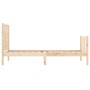 Estructura de cama con cabecero madera maciza 100x200 cm de , Camas y somieres - Ref: Foro24-3192741, Precio: 128,28 €, Descu...