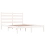 Estructura de cama madera maciza pino blanco 120x190 cm de , Camas y somieres - Ref: Foro24-3103619, Precio: 118,70 €, Descue...