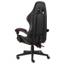 Silla gaming de cuero sintético negro y rojo tinto en Sillas de oficina | Comprar online en Foru.es
