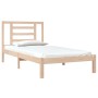 Estructura de cama madera maciza de pino 90x190 cm de , Camas y somieres - Ref: Foro24-3104313, Precio: 82,53 €, Descuento: %