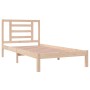 Estructura de cama madera maciza de pino 90x190 cm de , Camas y somieres - Ref: Foro24-3104313, Precio: 82,53 €, Descuento: %
