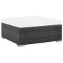 Set muebles de jardín 6 piezas y cojines ratán sintético negro de vidaXL, Conjuntos de jardín - Ref: Foro24-44602, Precio: 54...