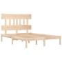 Estructura de cama madera maciza de pino 140x190 cm de , Camas y somieres - Ref: Foro24-3104718, Precio: 106,32 €, Descuento: %