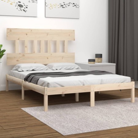 Estructura de cama madera maciza 180x200 cm de , Camas y somieres - Ref: Foro24-3104753, Precio: 134,76 €, Descuento: %