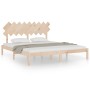 Estructura de cama de madera maciza super king 180x200 cm de , Camas y somieres - Ref: Foro24-3104883, Precio: 137,50 €, Desc...