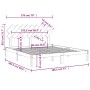 Estructura de cama de madera maciza super king 180x200 cm de , Camas y somieres - Ref: Foro24-3104883, Precio: 137,50 €, Desc...
