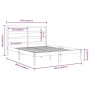 Estructura de cama madera maciza de pino 140x200 cm de , Camas y somieres - Ref: Foro24-3104933, Precio: 109,13 €, Descuento: %