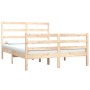 Estructura de cama madera maciza de pino 140x190 cm de , Camas y somieres - Ref: Foro24-3104986, Precio: 115,05 €, Descuento: %