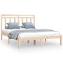 Estructura de cama madera maciza 140x200 cm de , Camas y somieres - Ref: Foro24-3105250, Precio: 114,82 €, Descuento: %