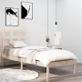 Estructura de cama madera maciza 75x190 cm de , Camas y somieres - Ref: Foro24-3105430, Precio: 81,84 €, Descuento: %