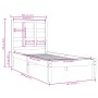 Estructura de cama madera maciza 75x190 cm de , Camas y somieres - Ref: Foro24-3105430, Precio: 81,84 €, Descuento: %