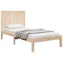 Estructura de cama madera maciza de pino 75x190 cm de , Camas y somieres - Ref: Foro24-3105690, Precio: 99,16 €, Descuento: %