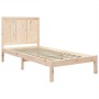 Estructura de cama madera maciza de pino 75x190 cm de , Camas y somieres - Ref: Foro24-3105690, Precio: 99,16 €, Descuento: %