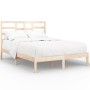 Estructura de cama madera maciza 140x200 cm de , Camas y somieres - Ref: Foro24-3105795, Precio: 115,66 €, Descuento: %