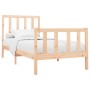 Estructura de cama madera maciza de pino 100x200 cm de , Camas y somieres - Ref: Foro24-3106693, Precio: 112,01 €, Descuento: %