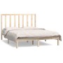 Estructura de cama madera maciza de pino 140x190 cm de , Camas y somieres - Ref: Foro24-3106618, Precio: 108,82 €, Descuento: %