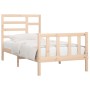 Estructura de cama madera maciza de pino 100x200 cm de , Camas y somieres - Ref: Foro24-3107603, Precio: 112,77 €, Descuento: %