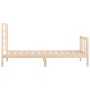 Estructura de cama madera maciza de pino 100x200 cm de , Camas y somieres - Ref: Foro24-3107603, Precio: 112,77 €, Descuento: %