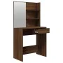Eichenbraunes Schminktisch-Set 74,5 x 40 x 141 cm von , Schlafzimmerkommoden - Ref: Foro24-3114146, Preis: 90,70 €, Rabatt: %