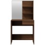 Juego de tocador color marrón roble 74,5x40x141 cm de , Tocadores para dormitorios - Ref: Foro24-3114146, Precio: 91,71 €, De...