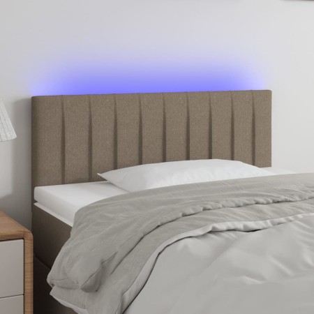Cabecero con LED de tela gris taupe 80x5x78/88 cm de , Cabeceros y pies de cama - Ref: Foro24-3121828, Precio: 38,50 €, Descu...