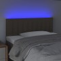 Cabecero con LED de tela gris taupe 80x5x78/88 cm de , Cabeceros y pies de cama - Ref: Foro24-3121828, Precio: 38,50 €, Descu...