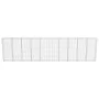 Gabionenwand mit Abdeckungen aus verzinktem Stahl 600x30x150 cm von vidaXL, Zaunpaneele - Ref: Foro24-143585, Preis: 399,05 €...