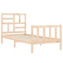 Estructura de cama individual con cabecero madera maciza de , Camas y somieres - Ref: Foro24-3193036, Precio: 93,73 €, Descue...