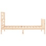 Estructura de cama individual con cabecero madera maciza de , Camas y somieres - Ref: Foro24-3193036, Precio: 93,73 €, Descue...