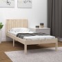 Estructura de cama madera maciza de pino 100x200 cm de , Camas y somieres - Ref: Foro24-3104403, Precio: 108,55 €, Descuento: %