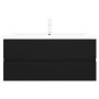 Mueble con lavabo madera de ingeniería negro de , Tocadores de baño - Ref: Foro24-3071658, Precio: 332,11 €, Descuento: %