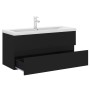 Mueble con lavabo madera de ingeniería negro de , Tocadores de baño - Ref: Foro24-3071658, Precio: 332,11 €, Descuento: %