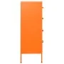 Armario de cajones de acero naranja 80x35x101,5 cm by , Drawers - Ref: Foro24-336201, Price: 195,73 €, Discount: %