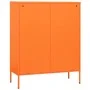 Armario de cajones de acero naranja 80x35x101,5 cm by , Drawers - Ref: Foro24-336201, Price: 195,73 €, Discount: %