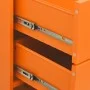 Armario de cajones de acero naranja 80x35x101,5 cm by , Drawers - Ref: Foro24-336201, Price: 195,73 €, Discount: %