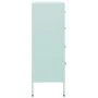 Mint green steel drawer cabinet 80x35x101.5 cm by , Drawers - Ref: Foro24-336203, Price: 177,51 €, Discount: %