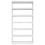 Estantería divisor de espacios madera pino blanco 100x30x200 cm de , Librerías y estanterías - Ref: Foro24-808229, Precio: 18...