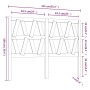 Cabecero de cama madera maciza de pino 141x4x100 cm de , Cabeceros y pies de cama - Ref: Foro24-818615, Precio: 52,68 €, Desc...