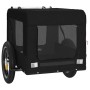 Remolque de bicicleta mascotas hierro tela Oxford negro de , Cochecitos para mascotas - Ref: Foro24-93912, Precio: 93,68 €, D...