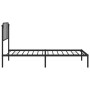 Estructura de cama con cabecero metal negro 107x203 cm de , Camas y somieres - Ref: Foro24-373883, Precio: 69,44 €, Descuento: %