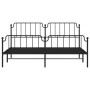 Estructura de cama cabecero y estribo metal negro 200x200 cm de , Camas y somieres - Ref: Foro24-373912, Precio: 124,25 €, De...