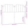 Cabecero de metal negro 135 cm de , Cabeceros y pies de cama - Ref: Foro24-373919, Precio: 30,48 €, Descuento: %