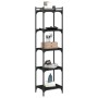 Librería de 5 estantes madera de ingeniería negro 40x30x154 cm de , Librerías y estanterías - Ref: Foro24-837637, Precio: 46,...