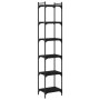 Librería de 6 estantes madera de ingeniería negro 40x30x188 cm de , Librerías y estanterías - Ref: Foro24-837642, Precio: 61,...