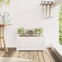 Jardinera de madera maciza de pino blanca 60x31x31 cm de , Maceteros y jardineras - Ref: Foro24-837441, Precio: 49,66 €, Desc...