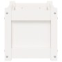 Jardinera de madera maciza de pino blanca 60x31x31 cm de , Maceteros y jardineras - Ref: Foro24-837441, Precio: 49,66 €, Desc...