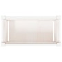 Jardinera de madera maciza de pino blanca 60x31x31 cm de , Maceteros y jardineras - Ref: Foro24-837441, Precio: 49,66 €, Desc...