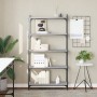 Librería 5 estantes madera ingeniería gris Sonoma 80x30x154 cm de , Librerías y estanterías - Ref: Foro24-837680, Precio: 70,...
