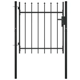 Gate for fence with spearheads 100x75 cm by vidaXL, garden gates - Ref: Foro24-144358, Price: 112,36 €, Discount: %