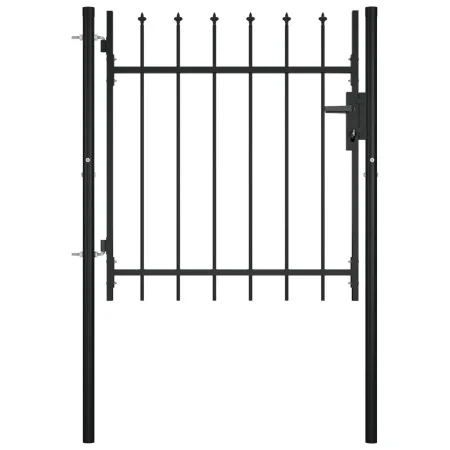 Gate for fence with spearheads 100x75 cm by vidaXL, garden gates - Ref: Foro24-144358, Price: 112,36 €, Discount: %